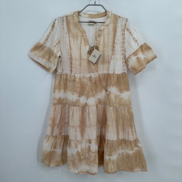 Faherty Dresses & Skirts - Faherty La Vida Organic Cotton Swing Dress size XS Maple Sugar Brown Mini NWT